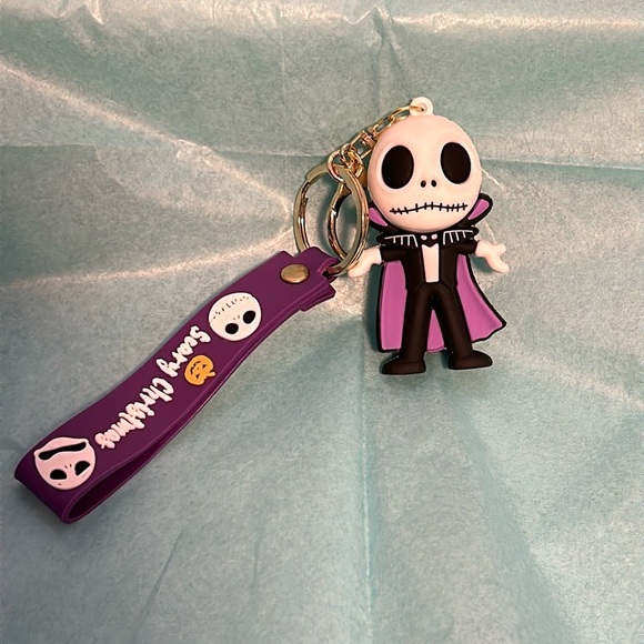 Disney Other - Disney Scary Christmas Keychains Cute skeleton Cartoon figurines